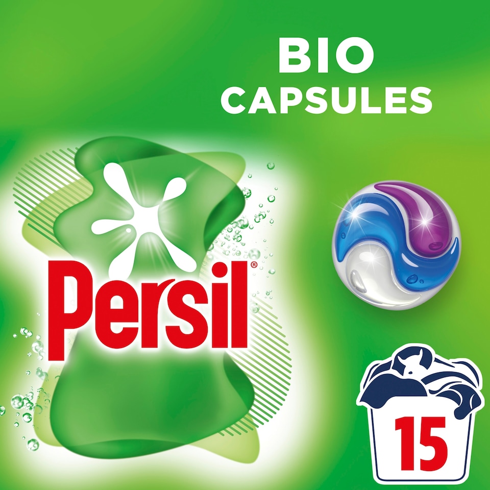 image 1 of Persil Bio 3 In1 Laundry Washing Capsules 15 Washes 316.5G