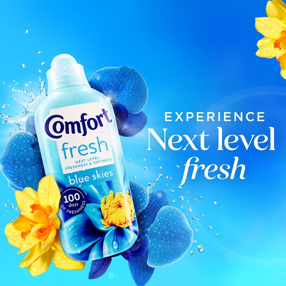 image 1 of Comfort Fresh Fabric Conditioner Blue Skies 52 Washes 1560ml