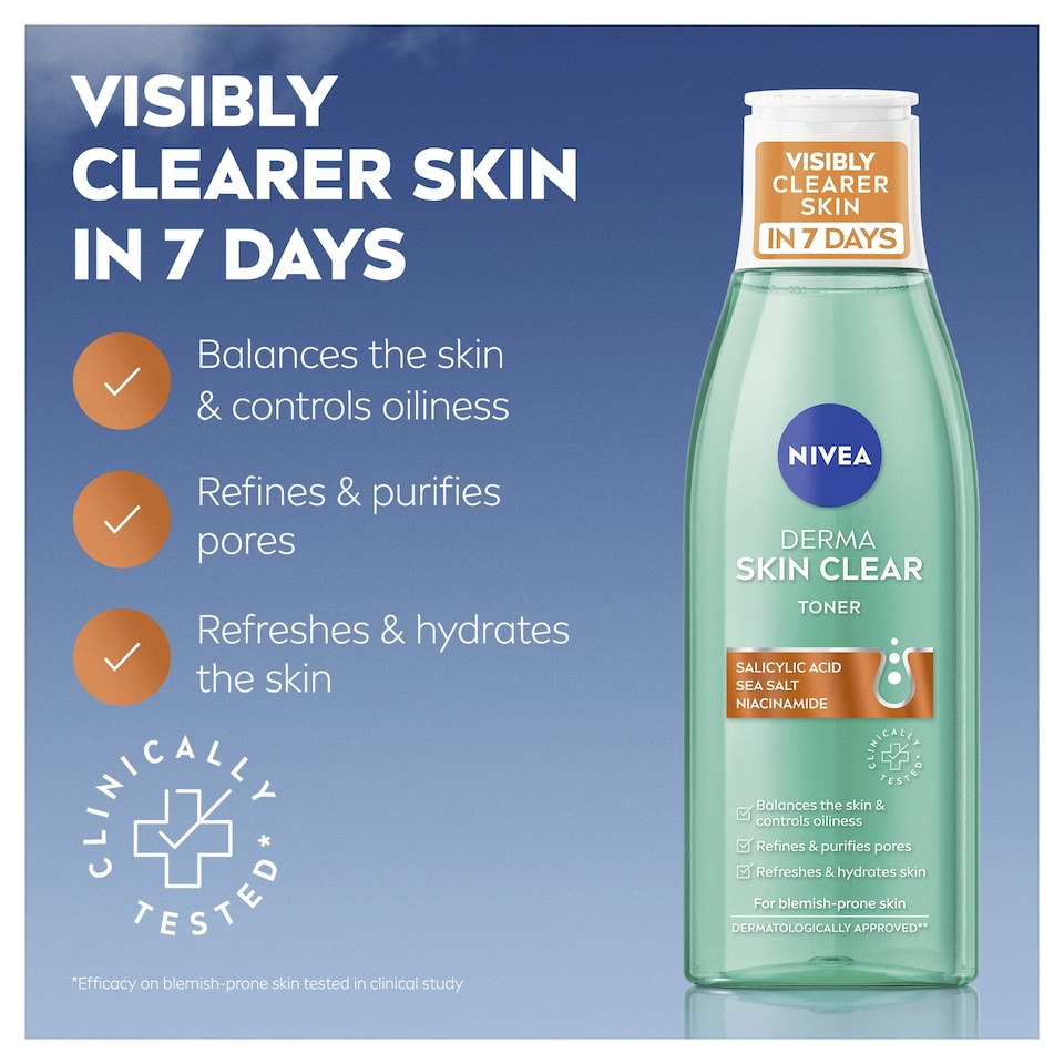 image 1 of NIVEA Derma Skin Clear Toner 200ml