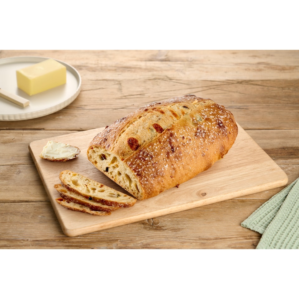 Obrázek 1 pro produkt Pšeničný chléb se sýrem a jalapeño pečený na kameni 450g