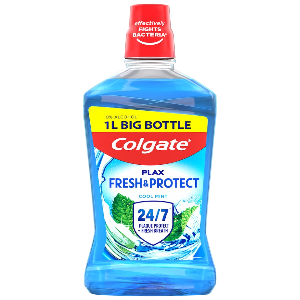 image 1 of Colgate Plax Cool Mint Mouthwash Without Alcohol 1000 ml