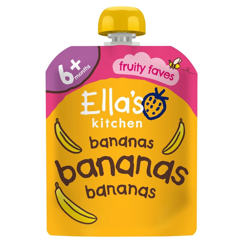 image 1 of Ella's Kitchen Organic Bananas First Tastes Baby Pouch 6+ Months 70g