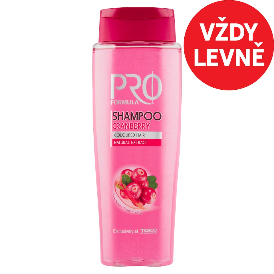 Tesco Pro Formula Cranberry Shampoo 400ml