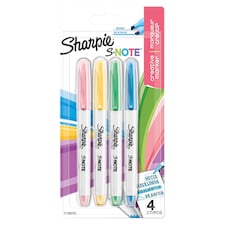Sharpie S. Note Highlighters 4 Pack