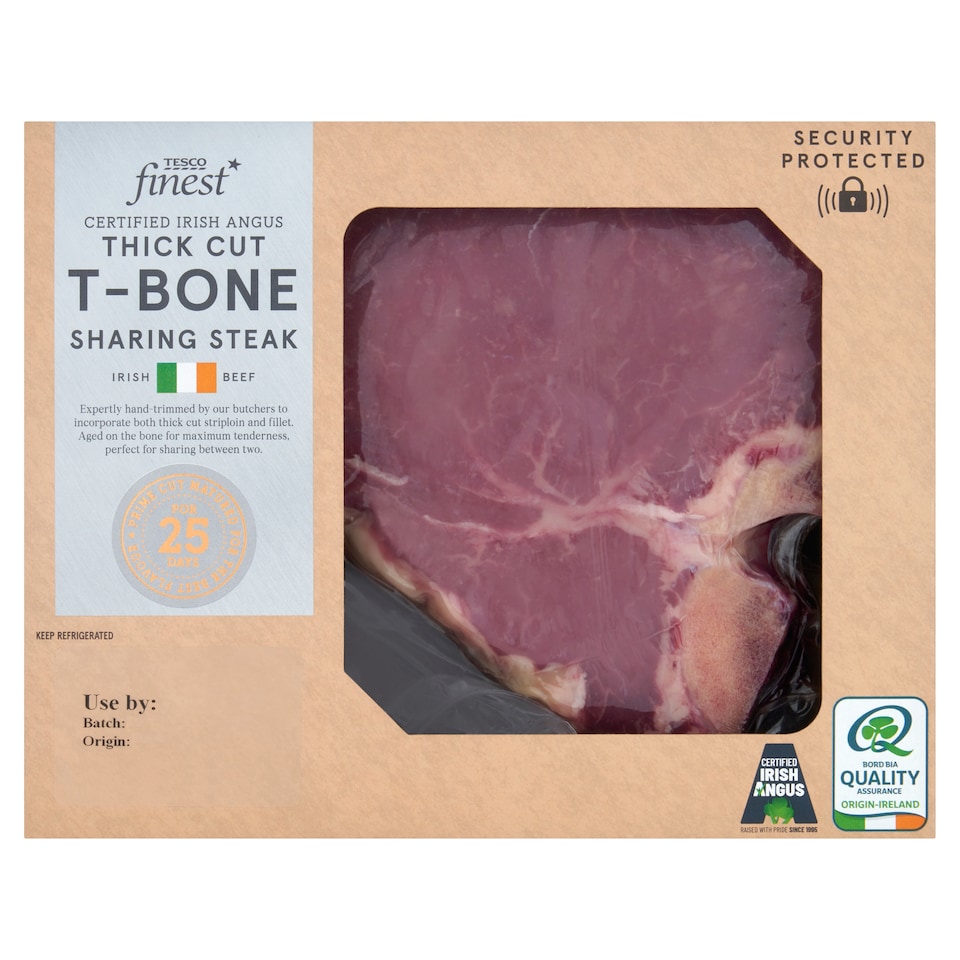 Tesco Finest Certified Irish Angus TBone Sharing Steak 600g