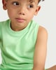 image 1 of F&F Boys Pure Cotton Vest in Green
