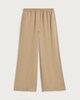 image 4 of F&F Pure Lyocell Wide Leg Drawstring Co-ord Trousers in Neutral