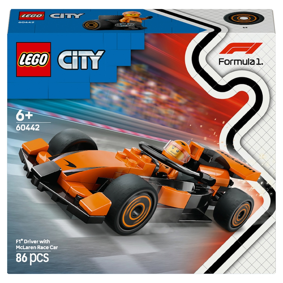 LEGO City 60442 F1-es pilóta McLaren versenyautóval  1. kép