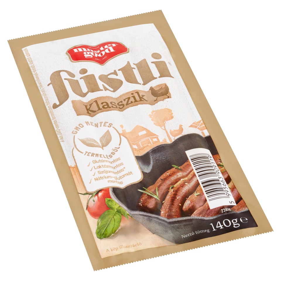 Master Good Füstli Klasszik Smoke-Flavoured Hot Dogs Made of Chicken Meat 140 g