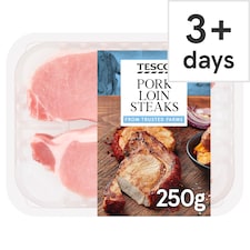 Tesco British Pork Loin Steaks 250G
