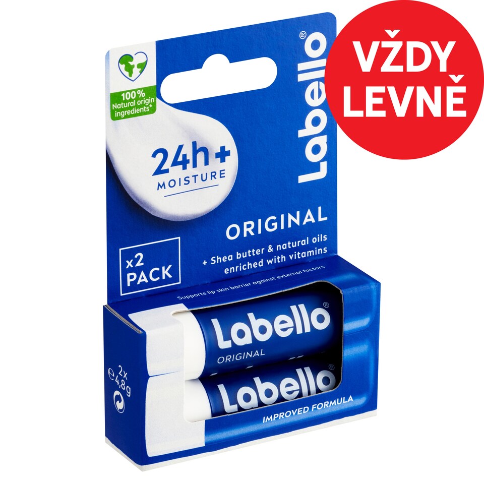 Labello Original Pečující balzám na rty 2 x 4,8g