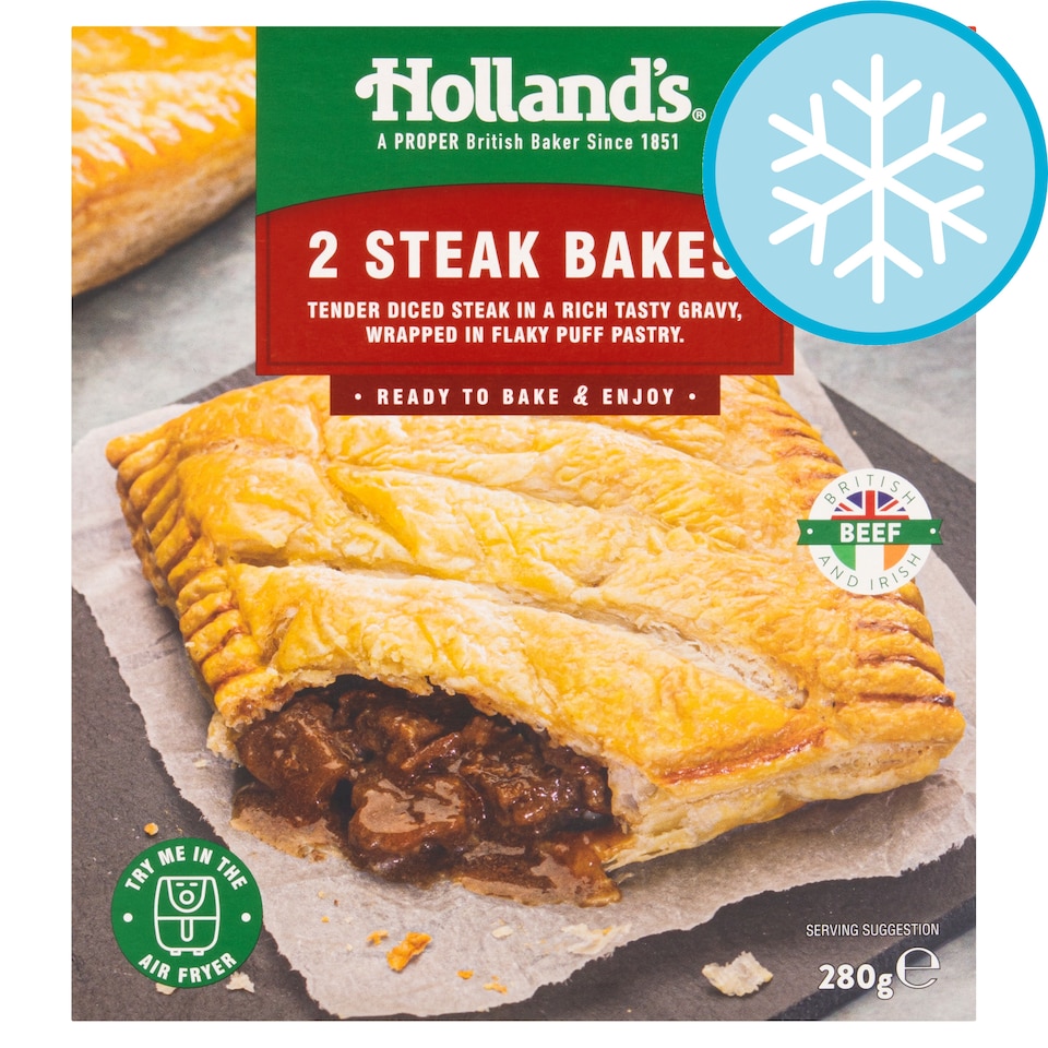 Holland's 2 Steak Bakes 280g