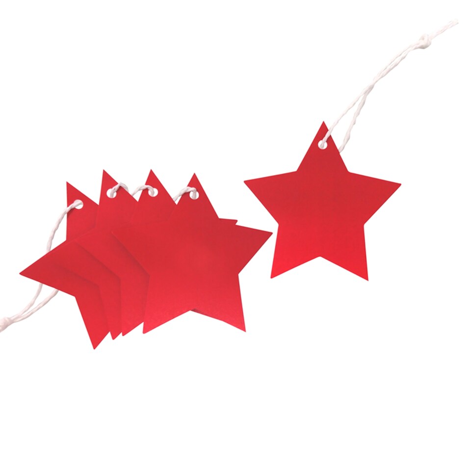 image 1 of T. Red Star Tags 5pk