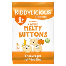 Kiddylicious Buttons Banana & Pumpkin 30G