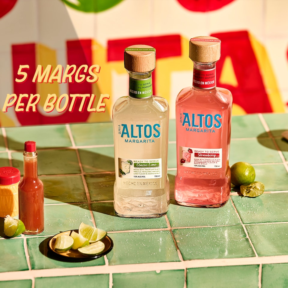 image 1 of Olmeca Altos Tequila Margarita Classic Lime Ready to Serve Cocktail 750mL