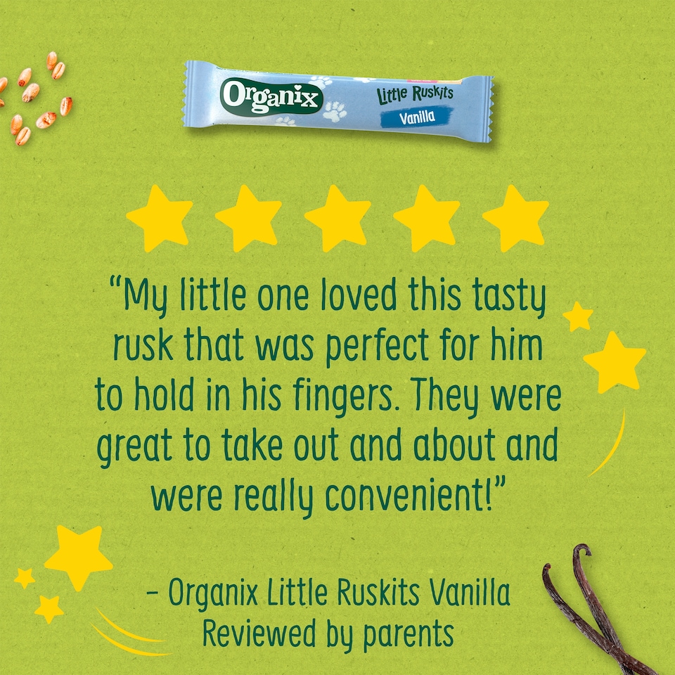 image 1 of Organix Little Ruskits Vanilla Biscuits 10 X 6G