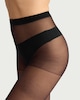 image 3 of F&F 5-Pack 15 Denier Run Resist Tights in Black