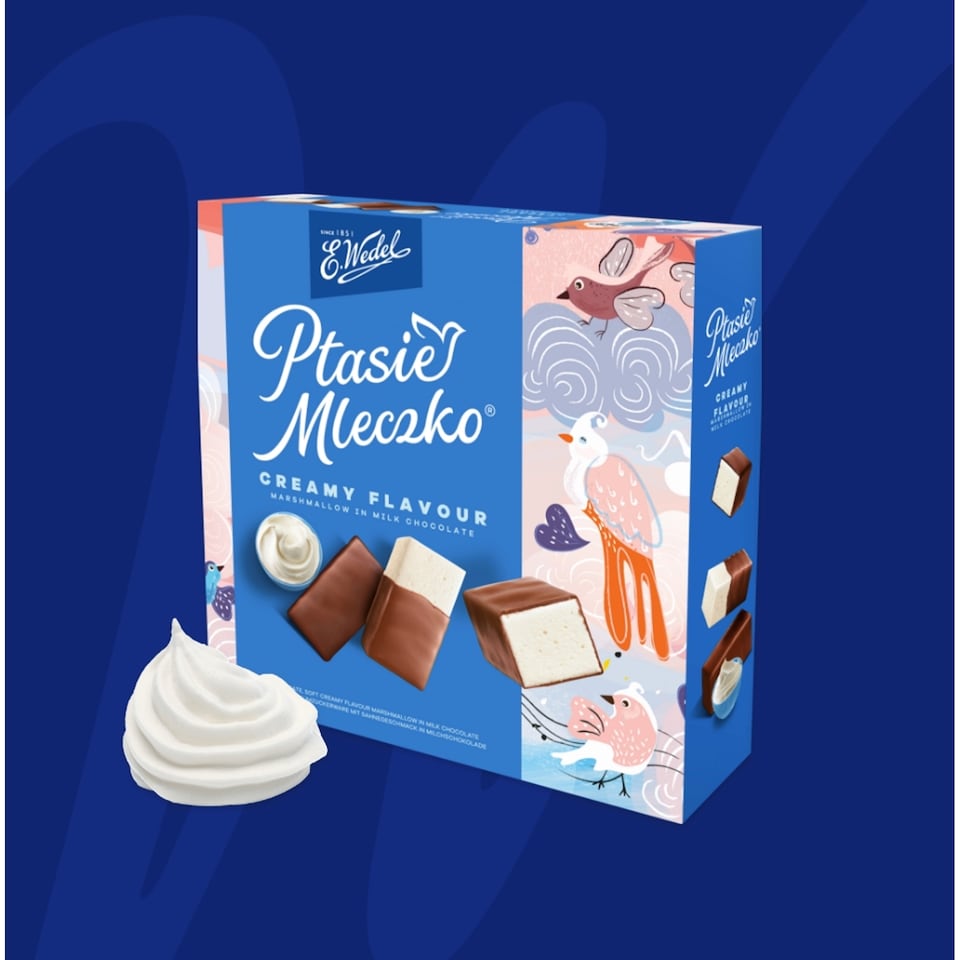 image 1 of E.Wedel Creamy Marshmallows In Milk Chocolate 340G