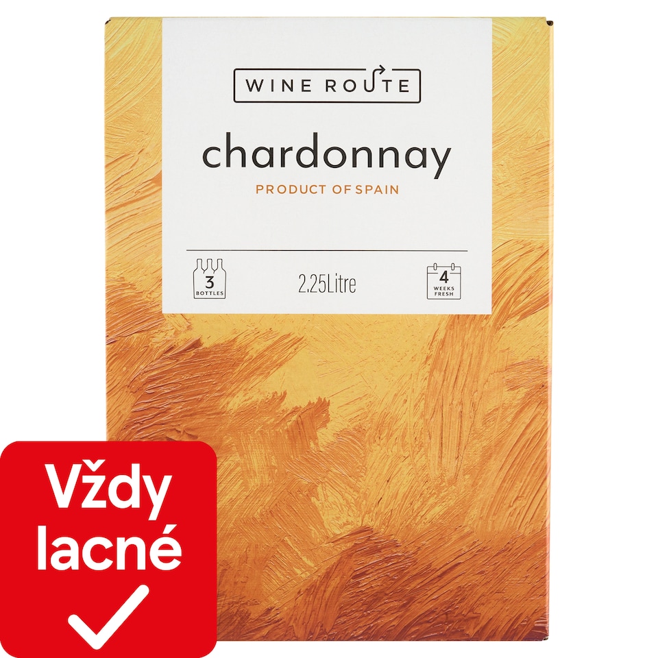 Wine Route Chardonnay biele víno suché 2,25 l