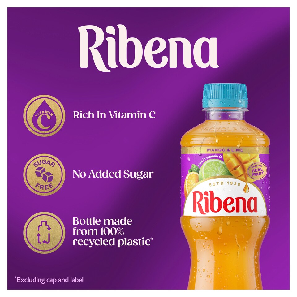 image 1 of Ribena Mango & Lime 500Ml