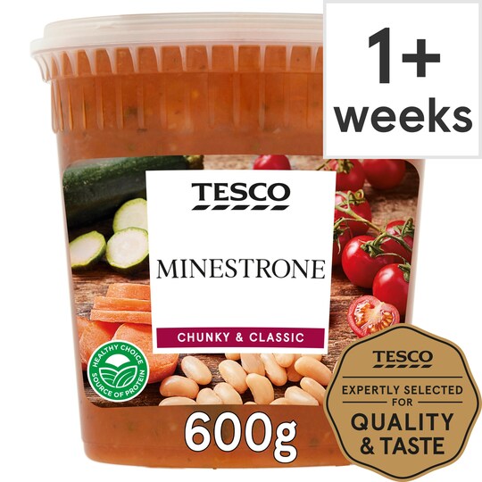 Tesco Chunky Minestrone Soup 600G Tesco Groceries