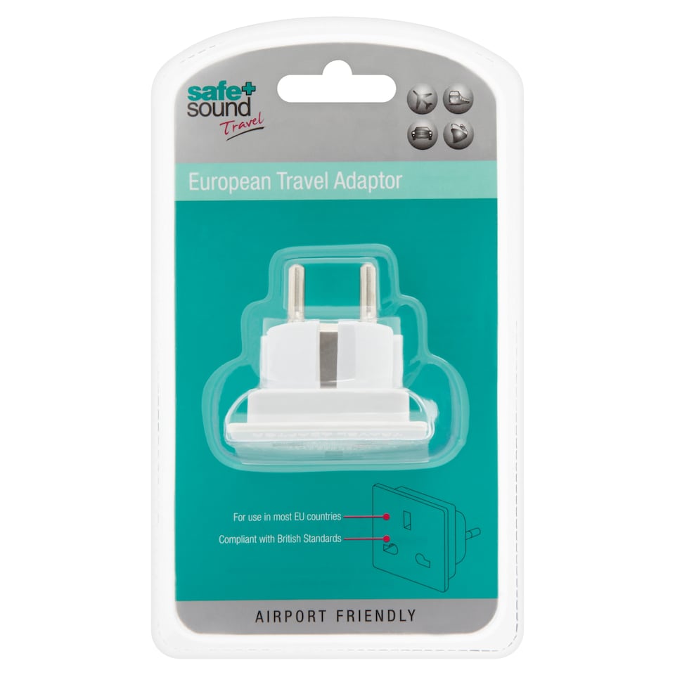 Safe + Sound European Travel Adaptor