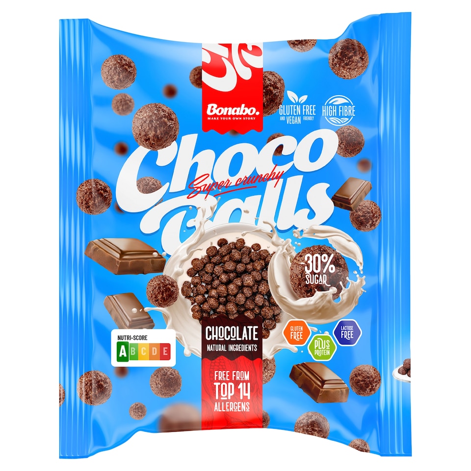 Bonabo Choco Balls gabonagolyók kakaóval 30 g  1. kép