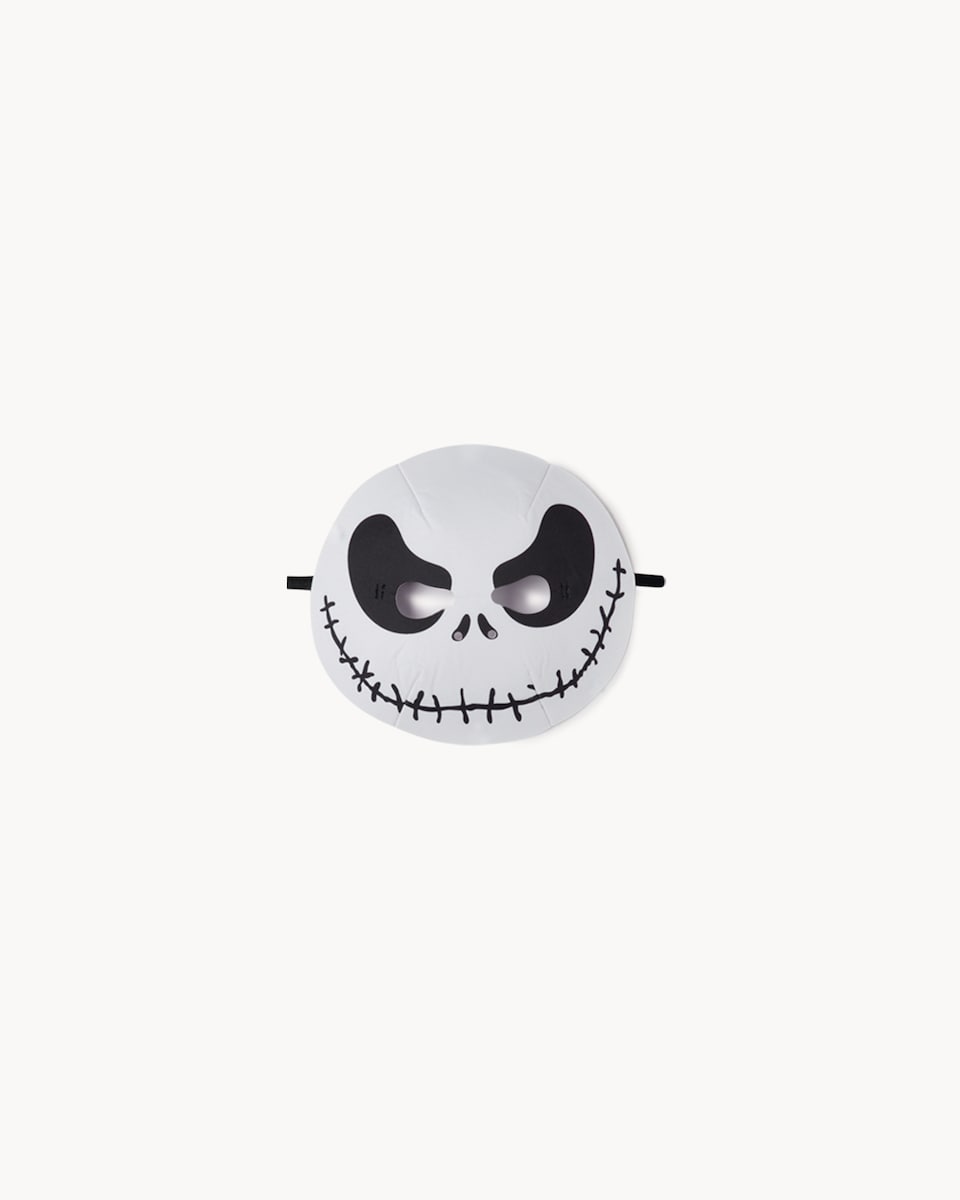image 1 of Jack Skellington Halloween Fancy Dress Costume in Black