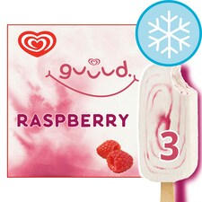 Guuud Raspberry Greek Style Yoghurt Ice Cream Sticks 3x70ml