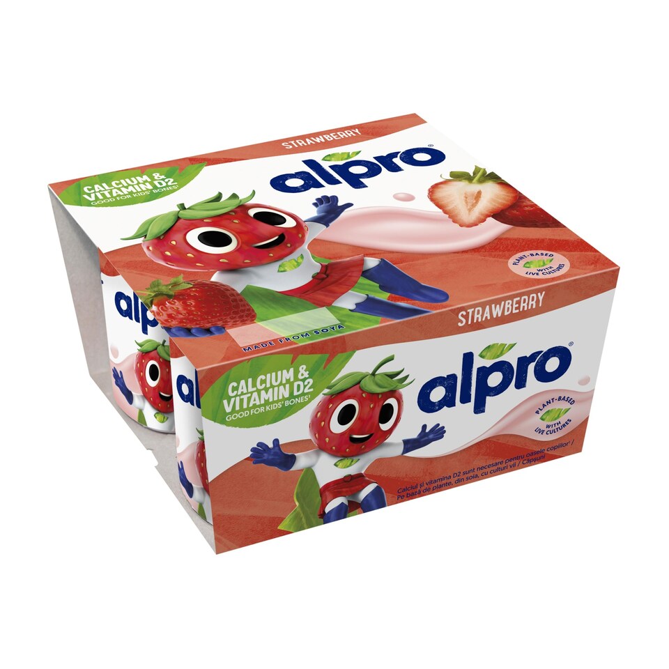 Obrázek 1 pro produkt ALPRO Kids Fermentovaný sójový výrobek - jahoda 4x115g