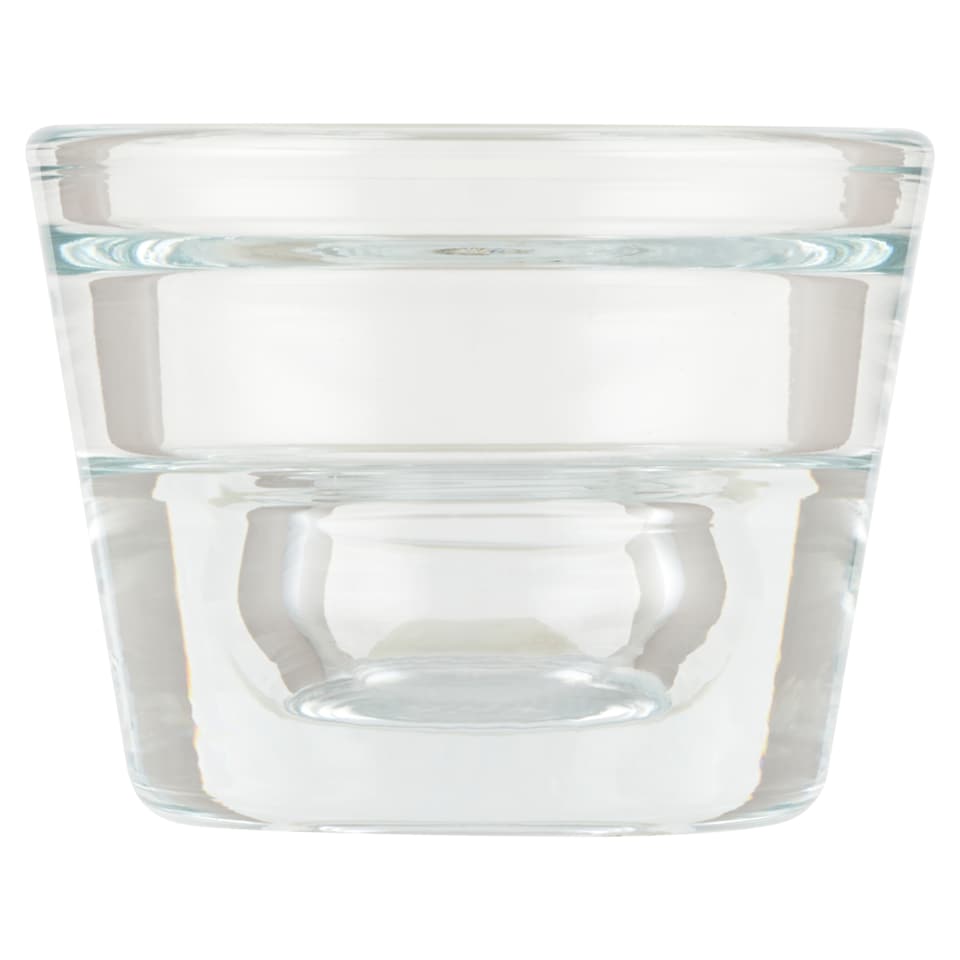 F&F Clear Glass Candle Holder