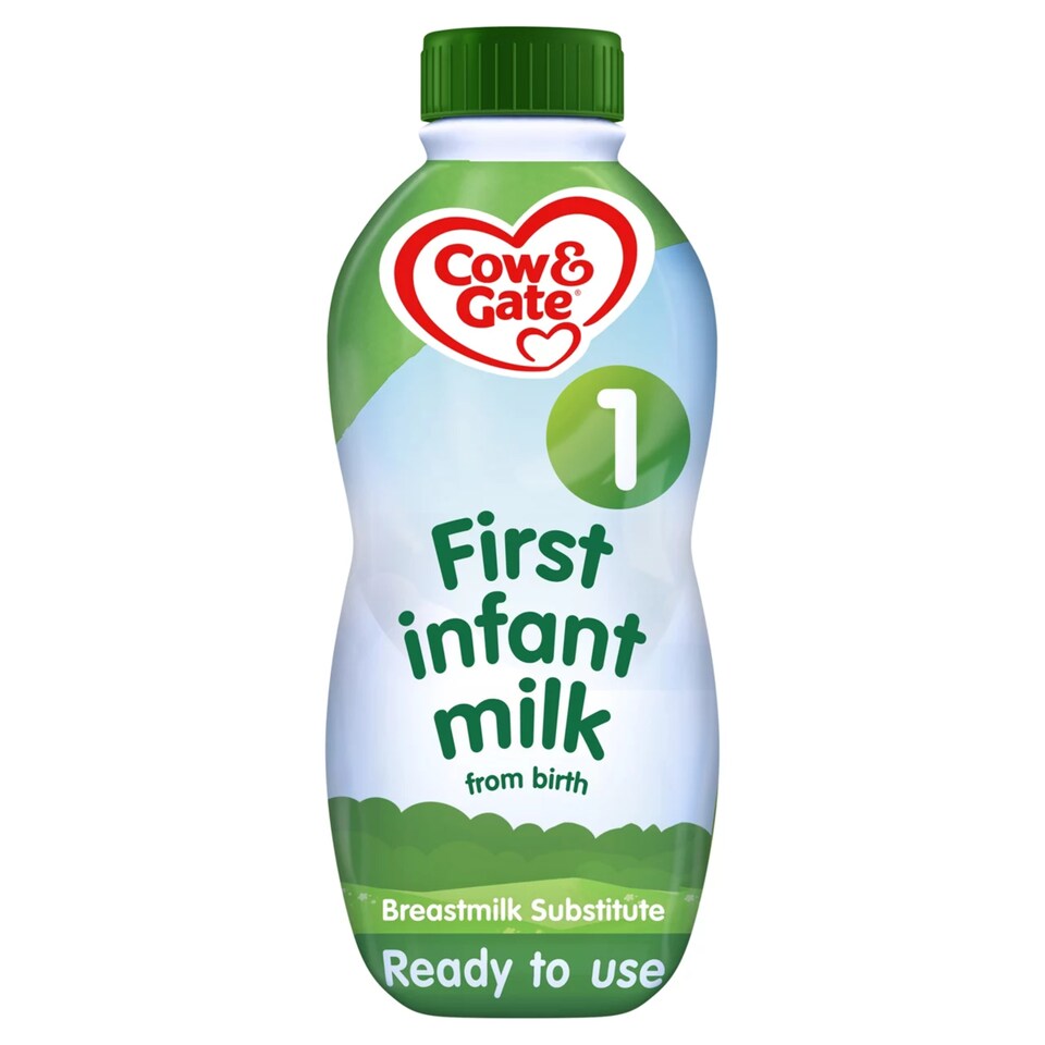 image 1 of Cow & Gate 1 First Baby Milk Formula Liquid Ready to Feed from Birth 1L