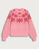 image 4 of F&F Knitted Snowflake Pattern Jumper in Pink