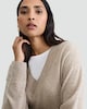 image 1 of F&F Premium Pure Cashmere V Neck Jumper in Neutral