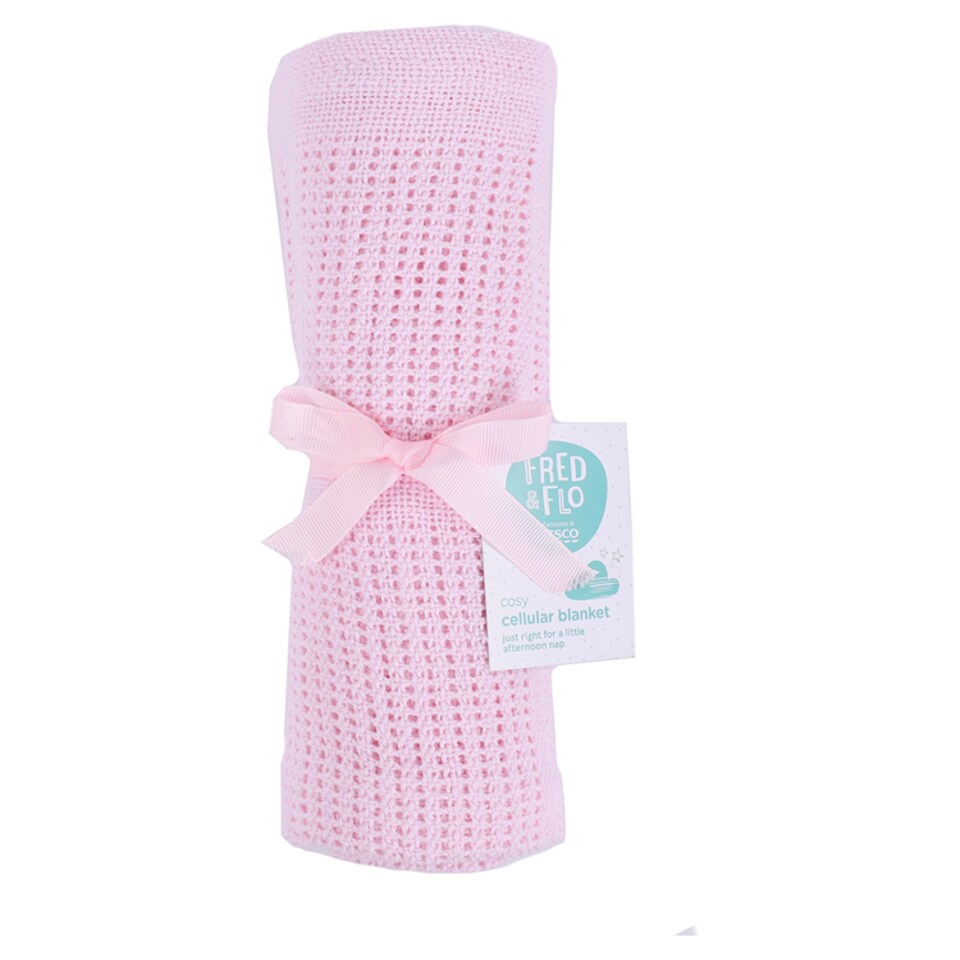 Fred&Flo Moses Cellular Blanket Pink