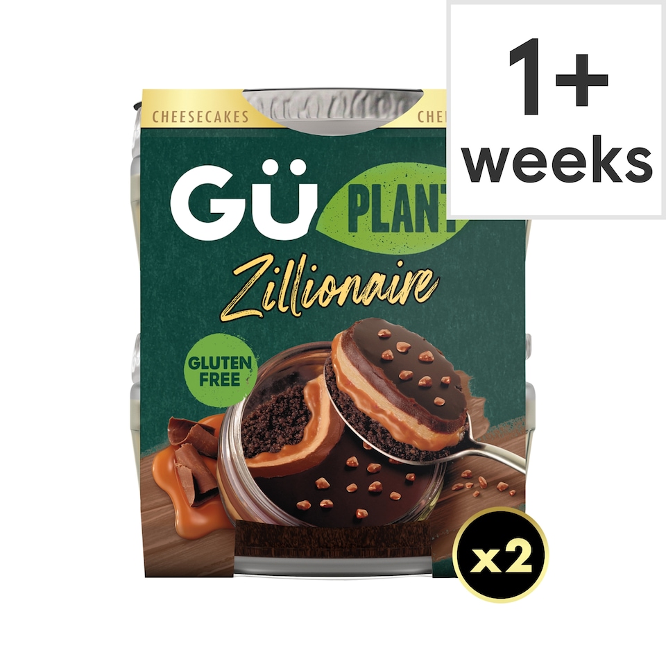 Gu Free From Zillionaires Cheesecake 2X91.5G