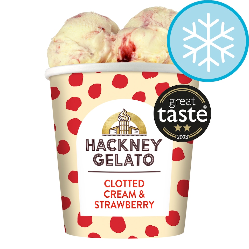 Hackney Gelato Clotted Cream & Strawberries 460Ml