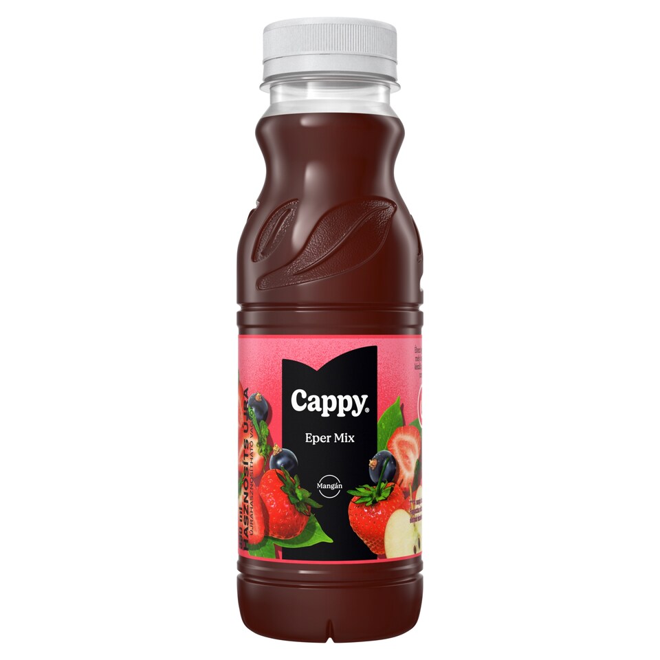 Cappy Eper mix gyümölcsital gyümölcslével és gyümölcspürével cukorral és édesítőszerekkel 330 ml