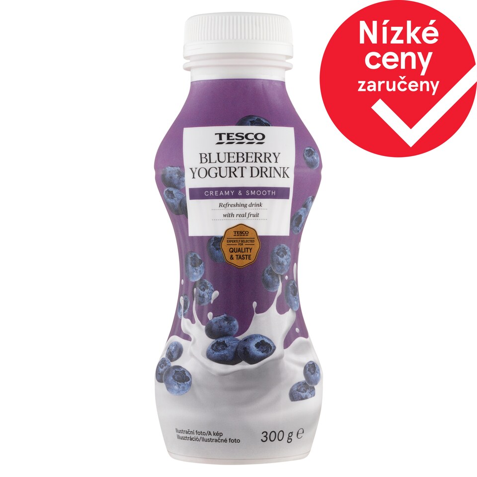 Tesco Jogurtový nápoj borůvkový 300g