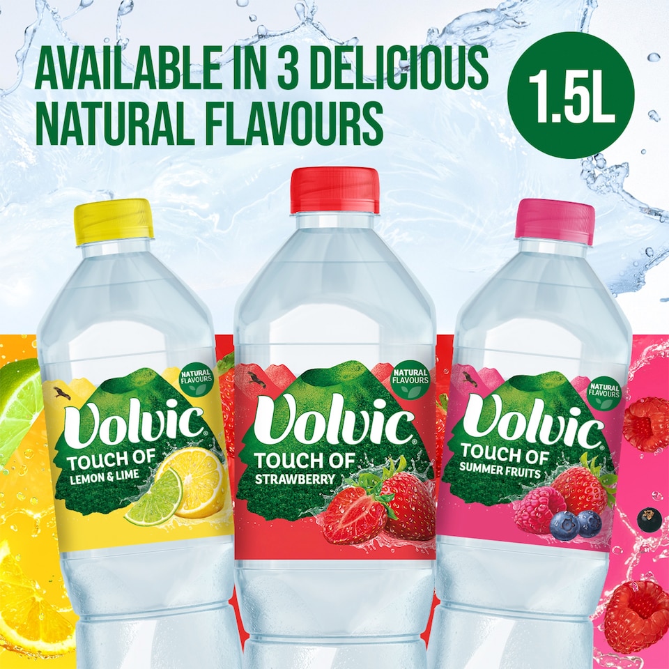 image 1 of Volvic Touch of Fruit Strawberry Still Flavoured Water 1.5L