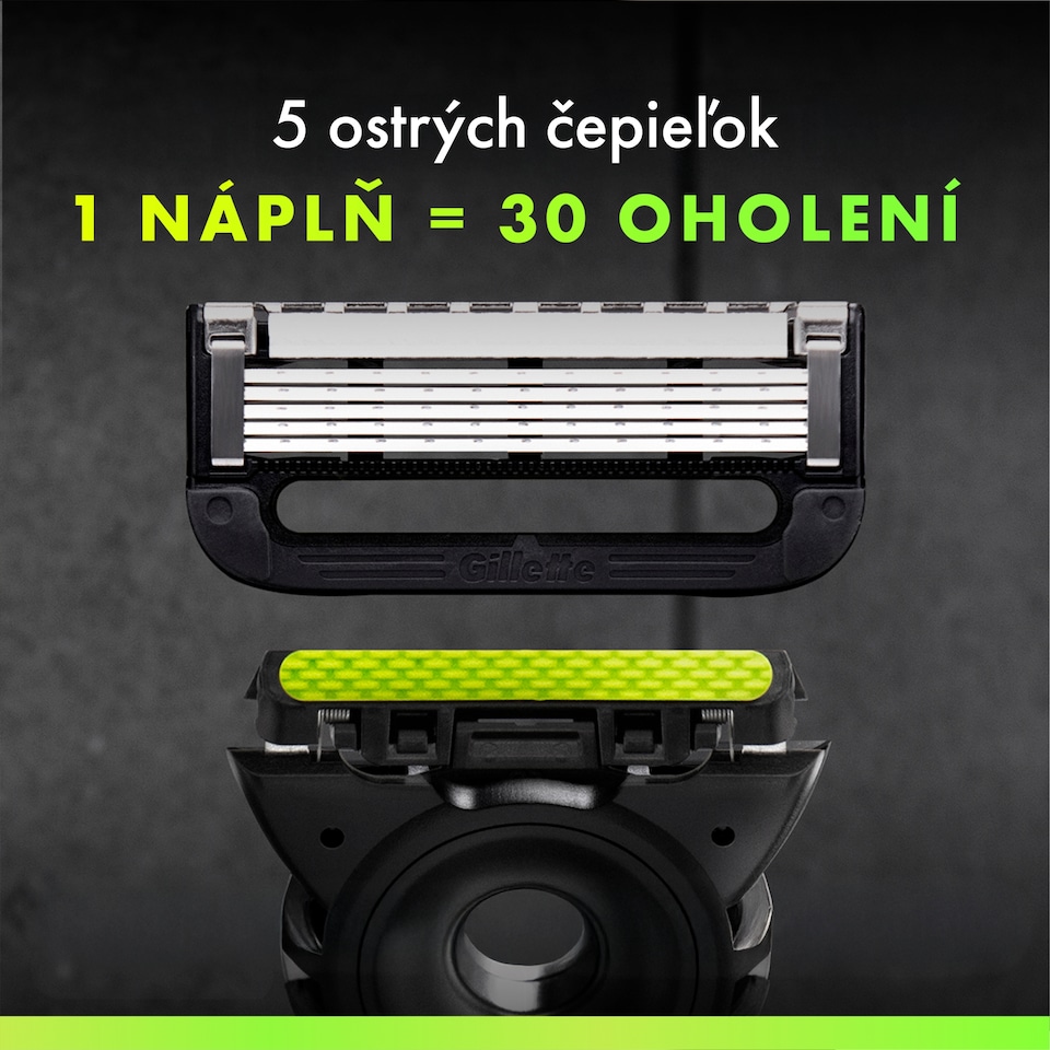 obrázok 1 z GilletteLabs Holiaci Strojček S Exfoliačným Prúžkom, 1 Rukoväť, 1 Holiaca Hlavica, 1 Nástenný Držiak