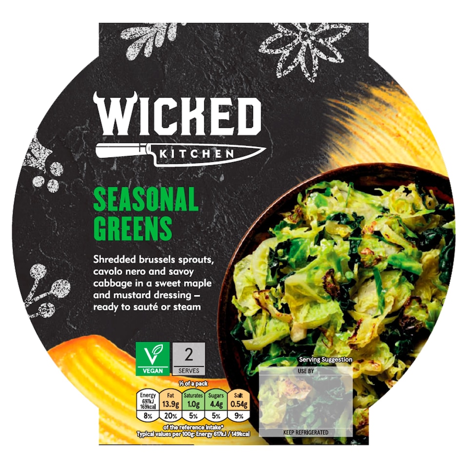 Wicked Kitchen Seasonal Greens 225G Tesco Groceries