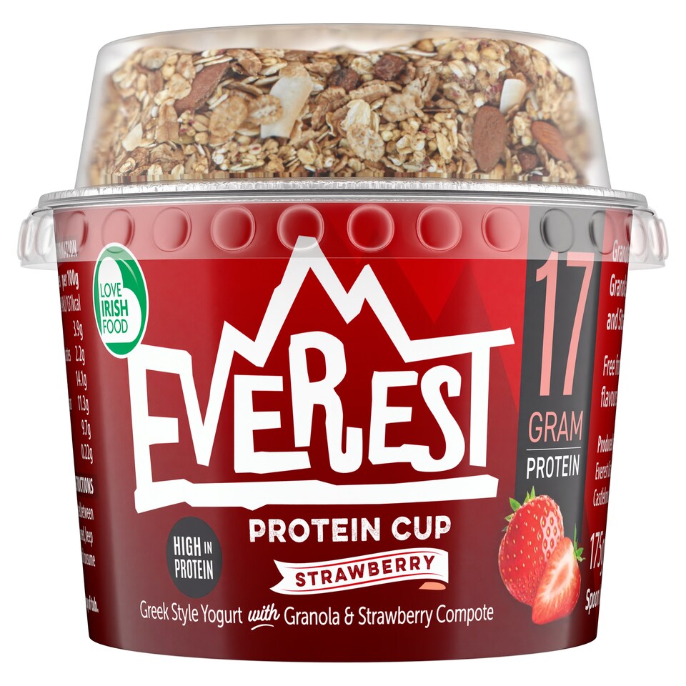 Everest Prtn Cup Grk Style Yogurt Strawberry 175g