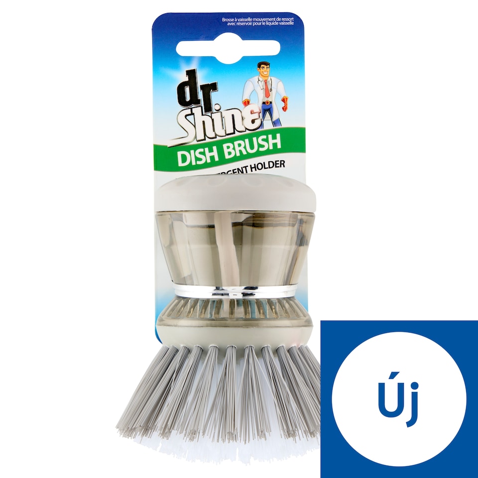 Dr. Shine Refillable Dish Brush with Detergent Dispenser