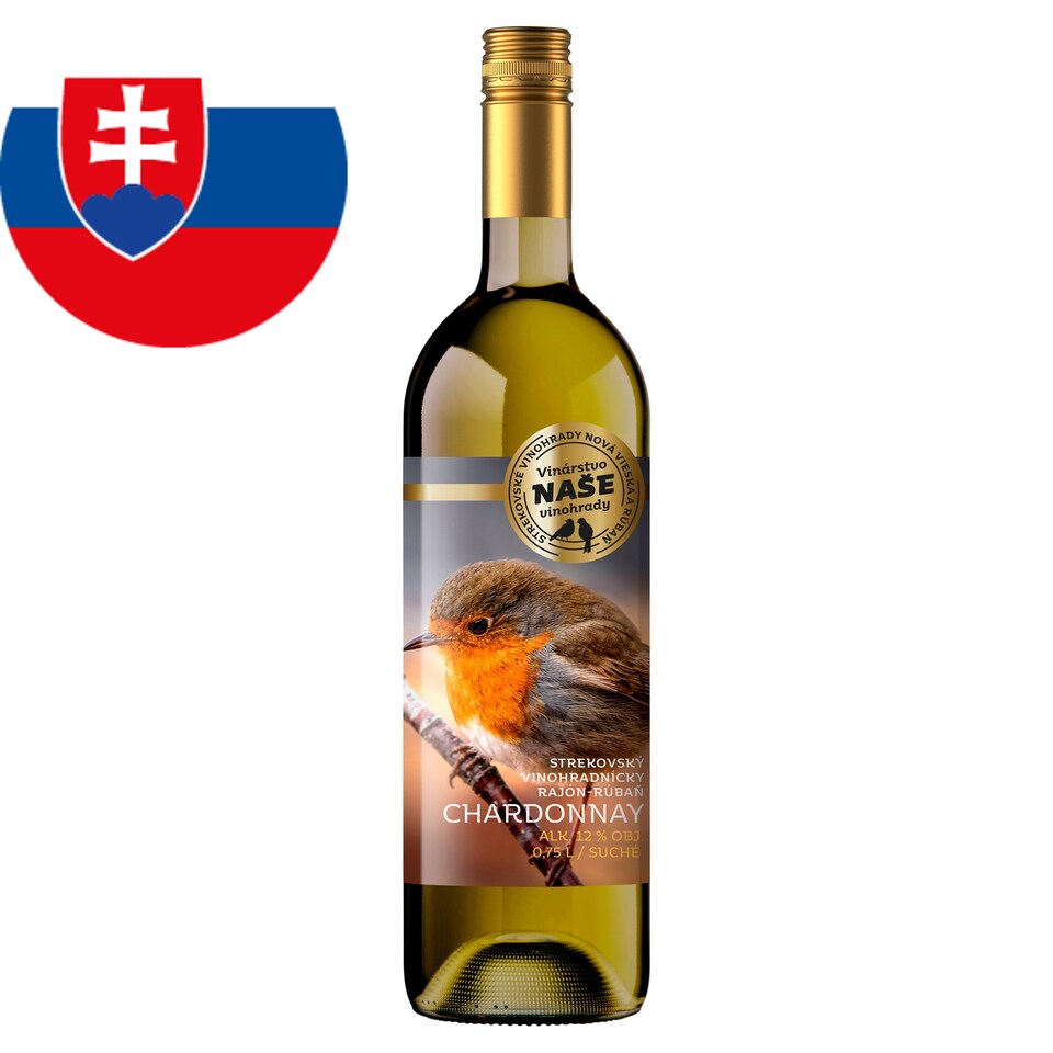 Naše Vinohrady Chardonnay D.S.C. Quality Varietal Dry Wine 0.75 L