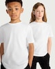 image 1 of F&F School Unisex 2-Pack Pure Cotton T-Shirts in White