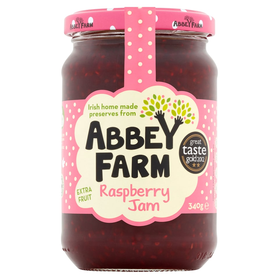 Abbey Farm Raspberry Jam 340G