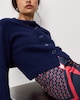 image 2 of F&F Knitted Crew Neck Cardigan in Navy