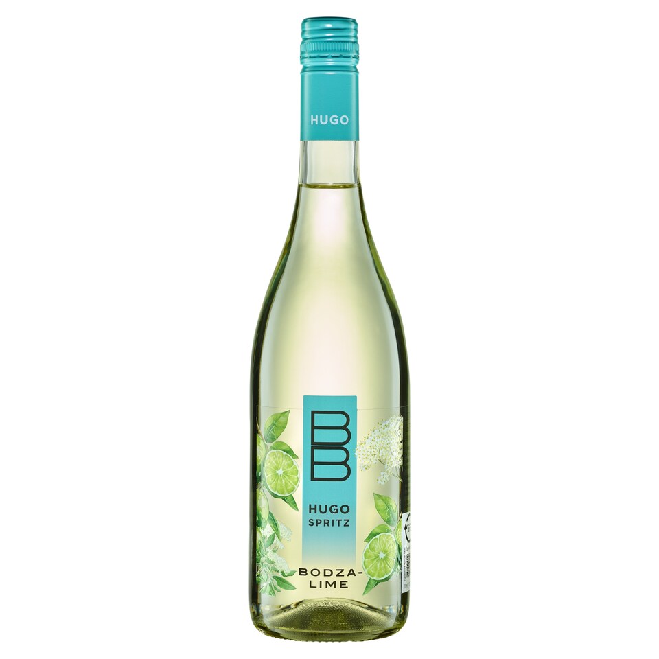 BB Hugo Spritz bodza-lime ízű, szénsavas, ízesített boralapú koktél 7% 0,75 l