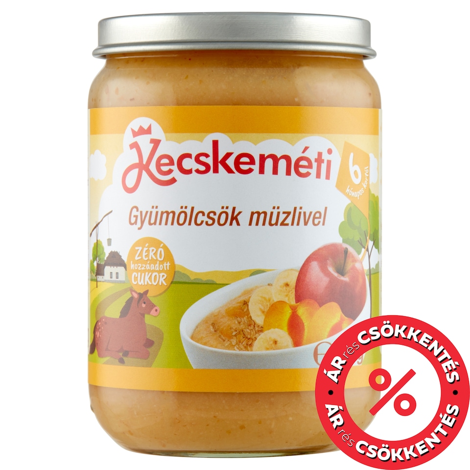 Kecskeméti Fruits with Muesli Baby Dessert 6 Months+ 190 g